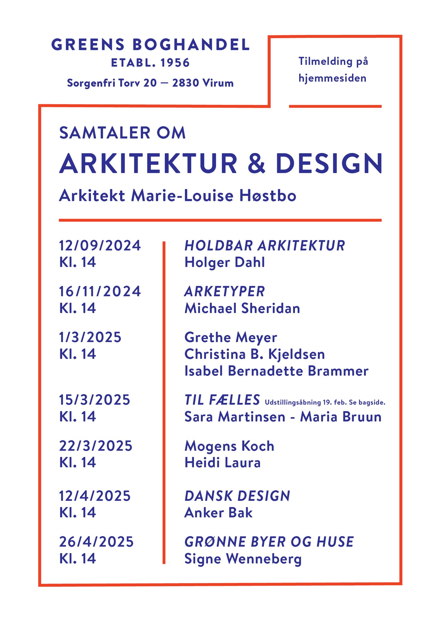 1. marts: Arkitektonisk samtale i Greens: Om Grethe Meyer