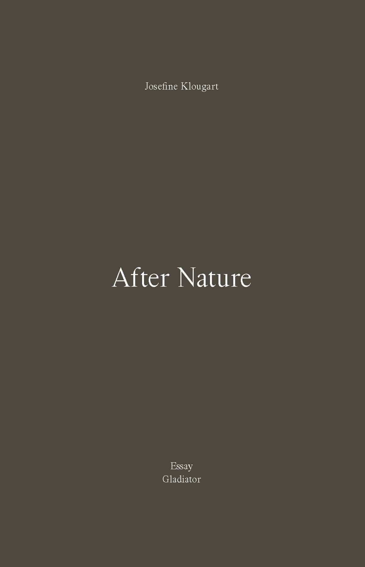 After Nature