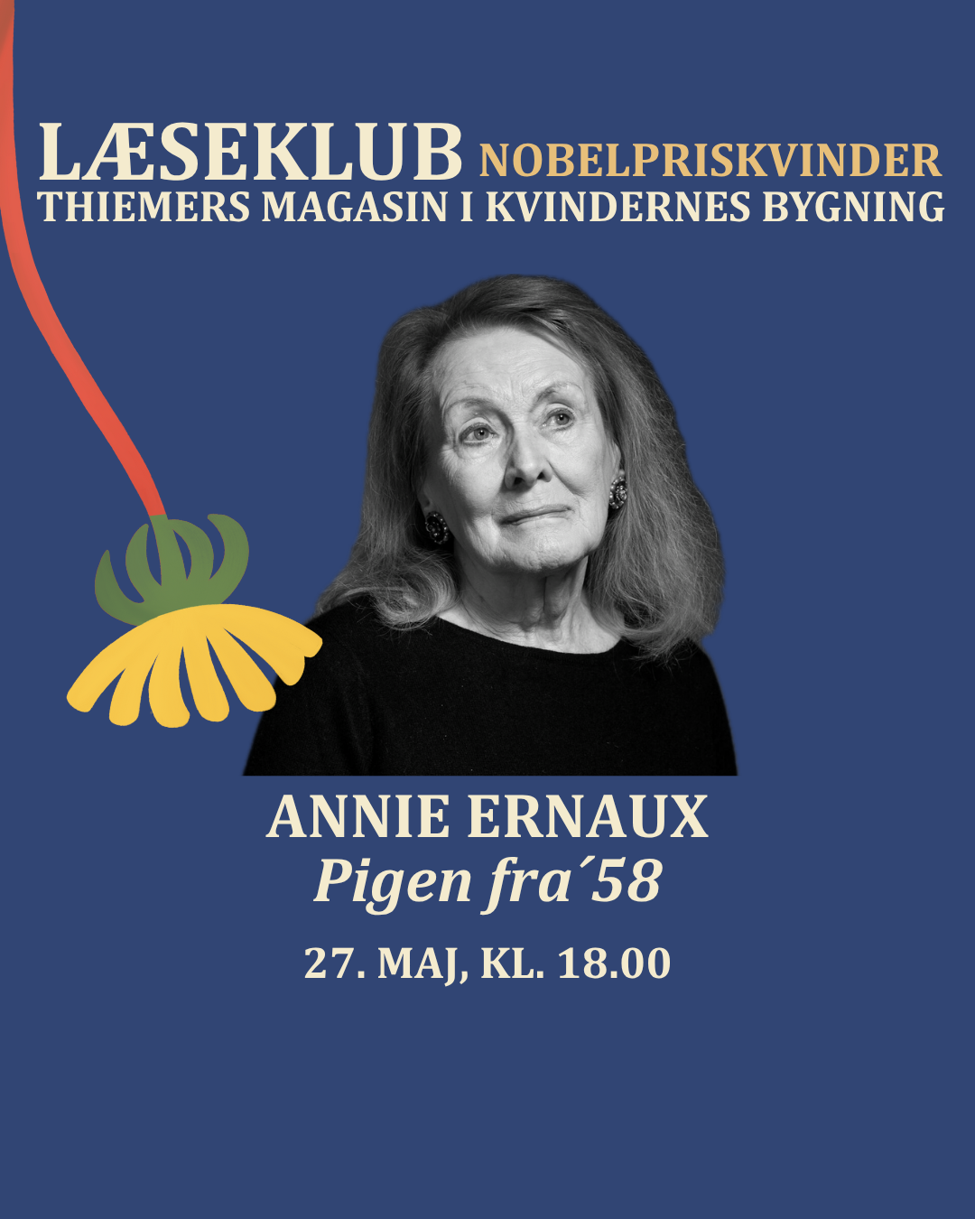 Læseklub: Nobelpriskvinder, Annie Ernaux, "Pigen fra´58"