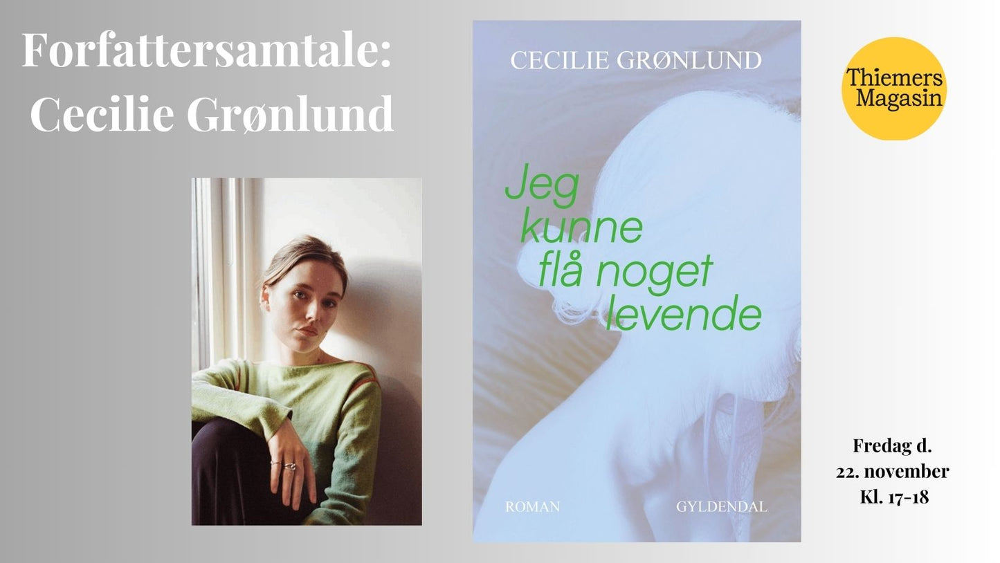 22. november: Oplæsning og samtale: Cecilie Grønlund