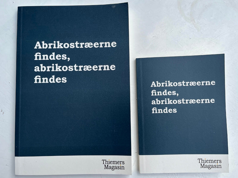Notesbog (stor). Abrikostræerne findes, abrikostræerne findes.