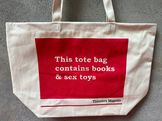 Mulepose. This bag contains books and sex toys.