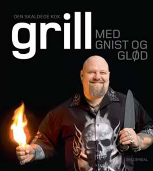 Den skaldede kok Grill med gnist og glød
