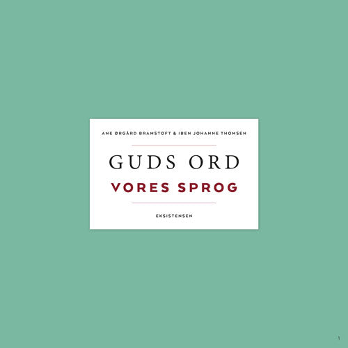 Guds ord - vores sprog