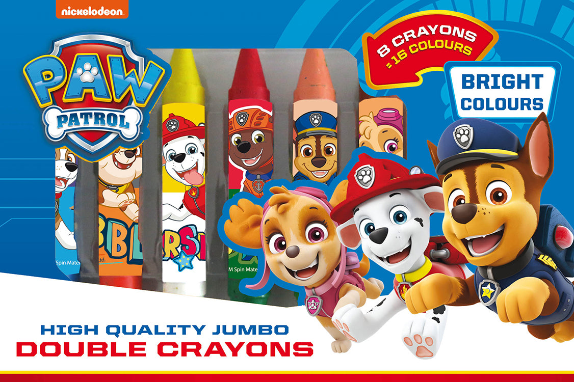 Dobbelte jumbo voksfarver med Paw Patrol