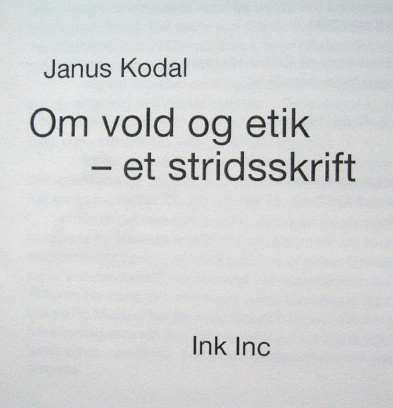 Om vold og etik