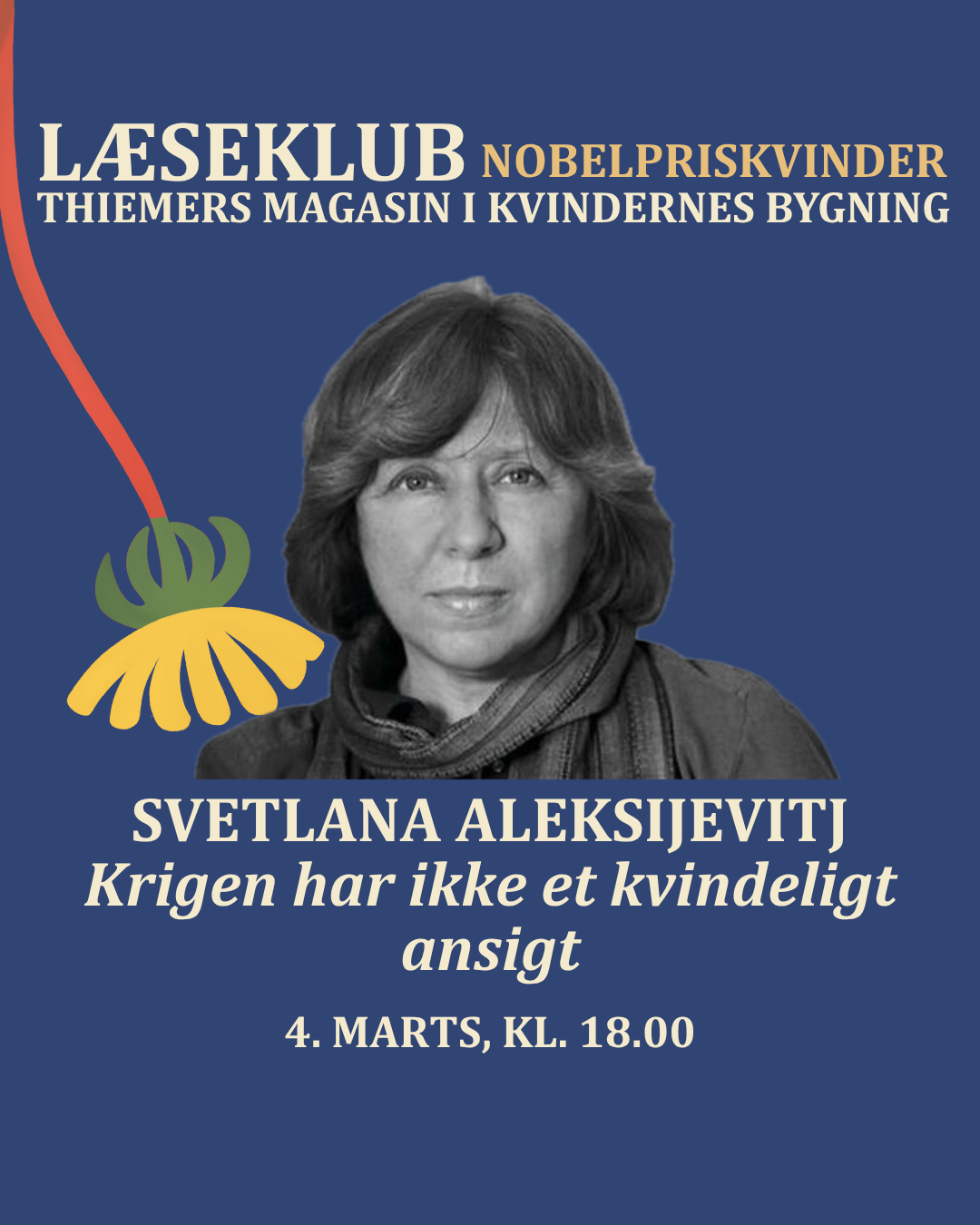 Læseklub: Nobelpriskvinder, Svetlana Aleksijevitj, "Krigen har ikke et kvindeligt ansigt"