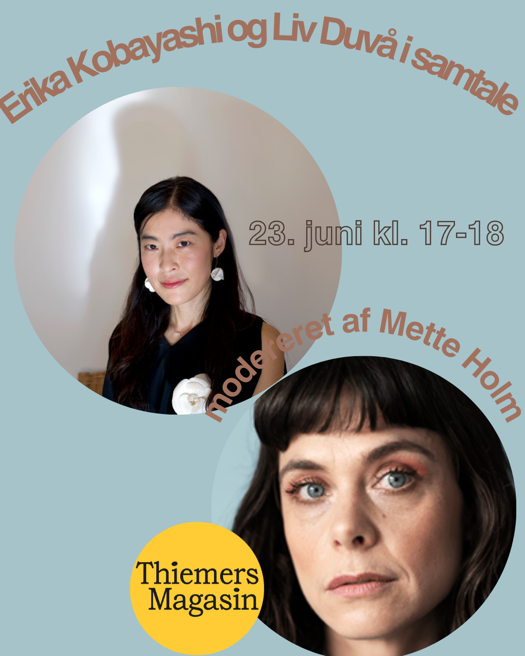 Author talk: Erika Kobayashi & Liv Duvå - modereret af Mette Holm