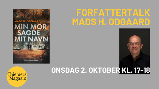 2. oktober: Forfattertalk: Mads H. Odgaard