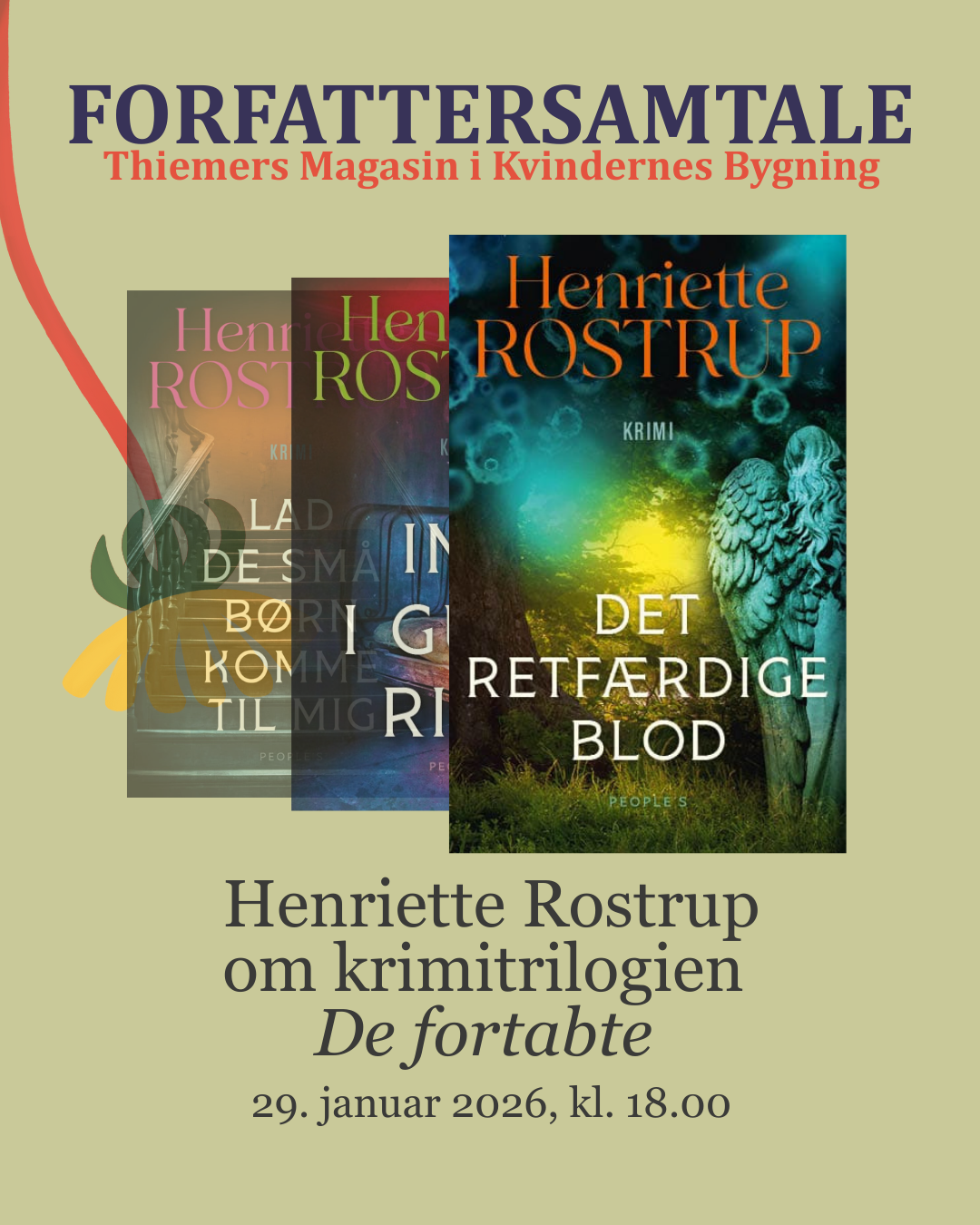 Forfattersamtale: Henriette Rostrup om krimitrilogien "De fortabte"