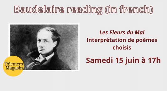 Baudelaire reading in french: Les Fleurs du Mal