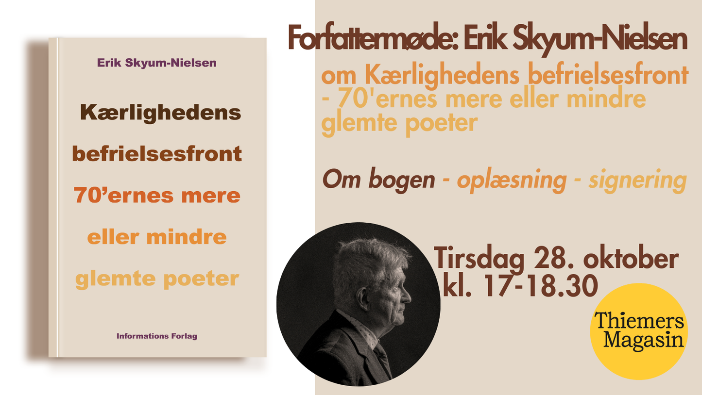 Forfattermøde: Erik Skyum-Nielsen om Kærlighedens befrielsesfront
