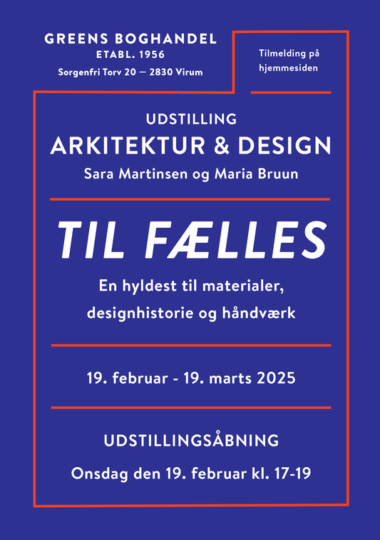 EVENT 19. februar: Udstillingsåbning 'Til fælles - en hyldest til materialer, designhistorie og håndværk'