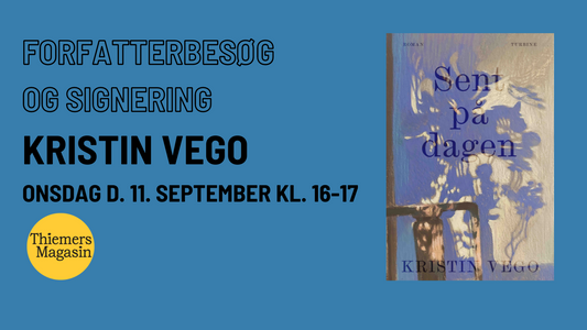 11. september: Forfatterbesøg, oplæsning og signering: Kristin Vego