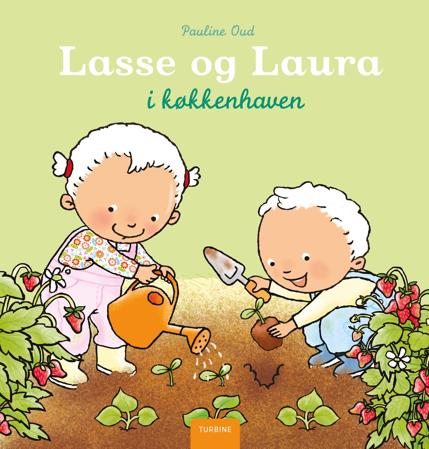 Lasse og Laura i køkkenhaven