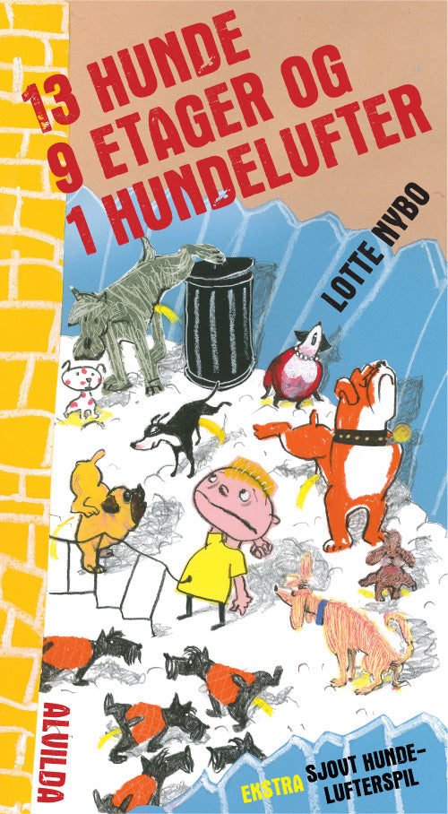 13 hunde, 9 etager og 1 hundelufter (med spil)