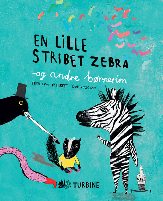 En lille stribet zebra