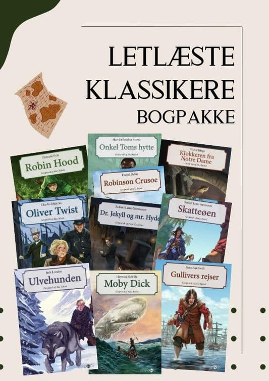 Letlæste klassiskere Bogpakke