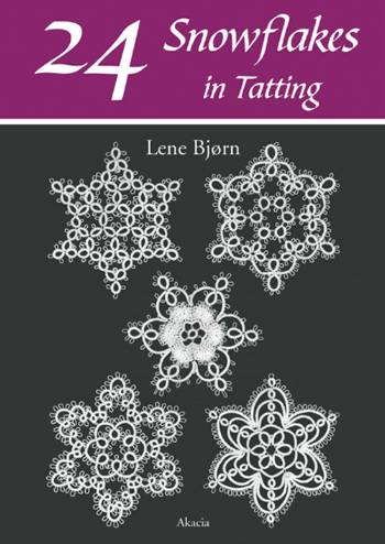 24 snowflakes in tatting