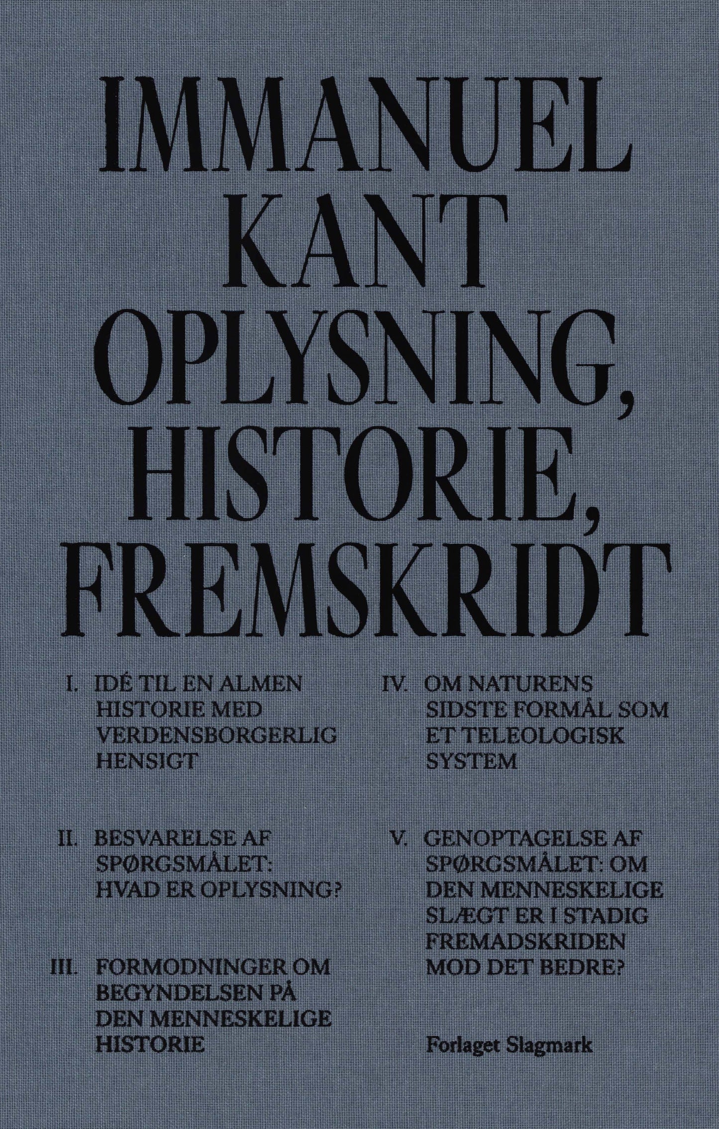 Oplysning, historie, fremskridt