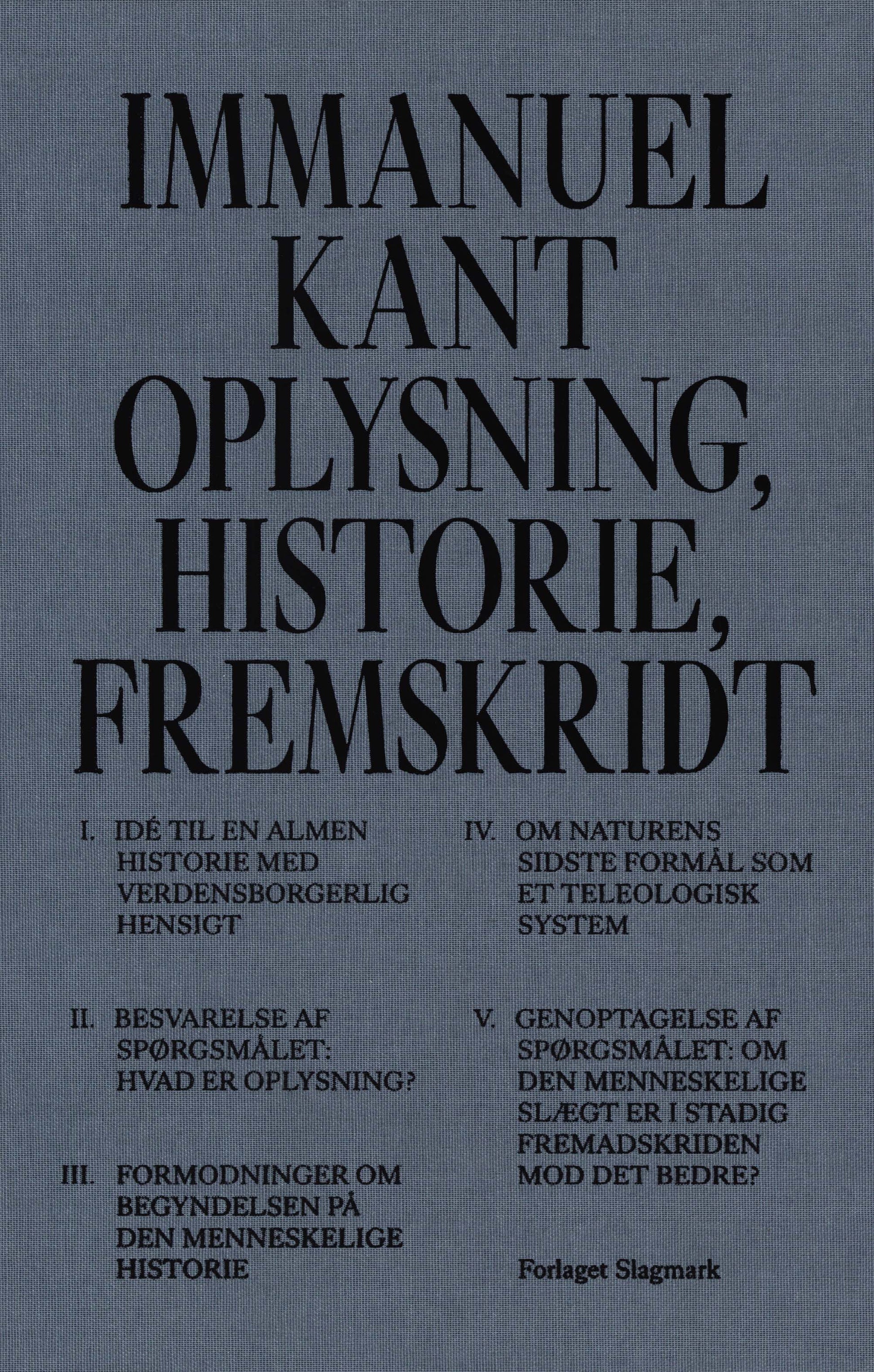 Oplysning, historie, fremskridt