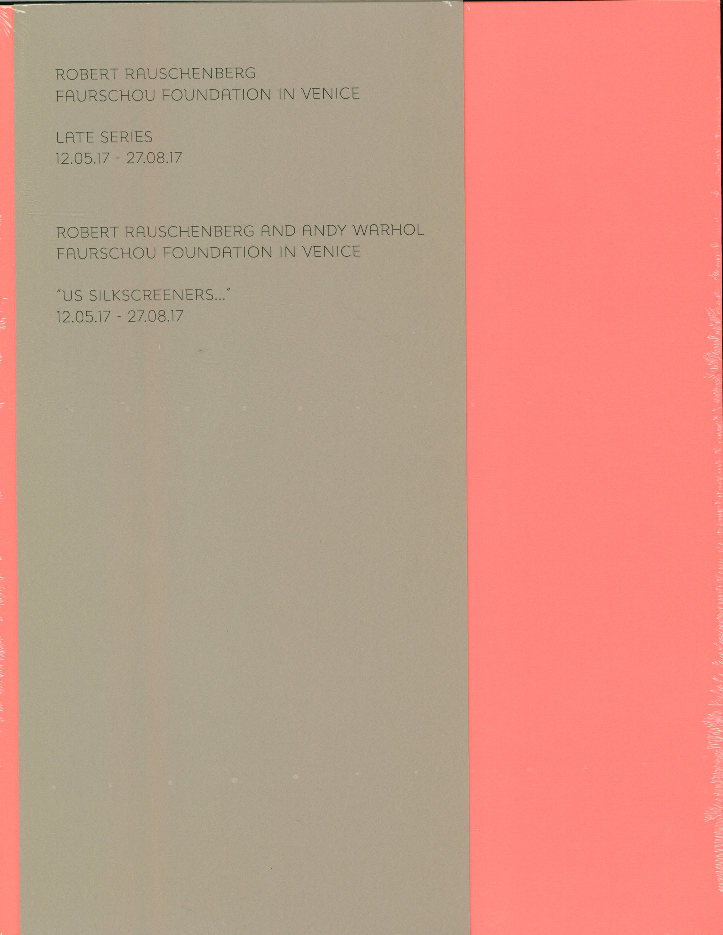 Robert Rauschenberg & Andy Warhol