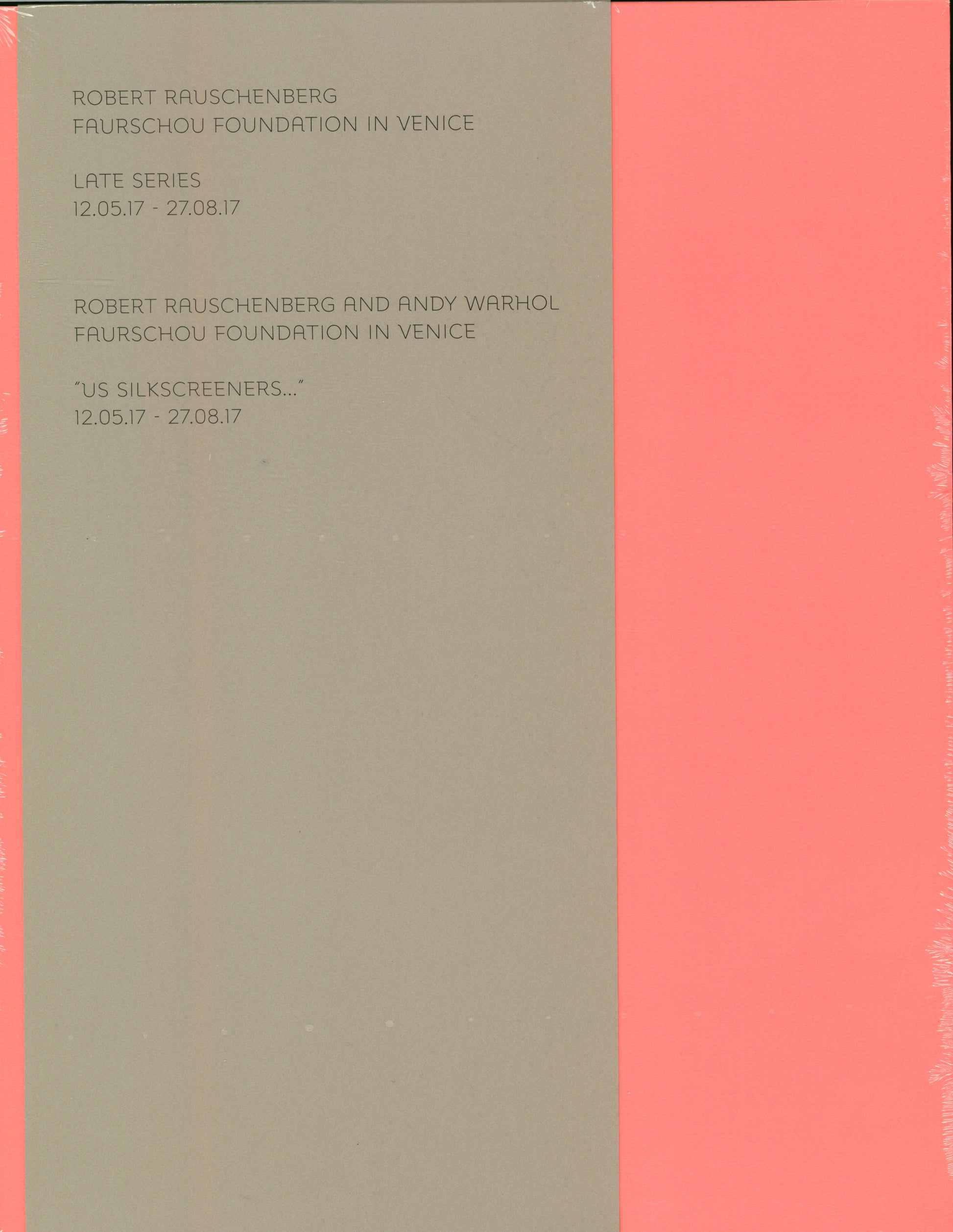 Robert Rauschenberg & Andy Warhol