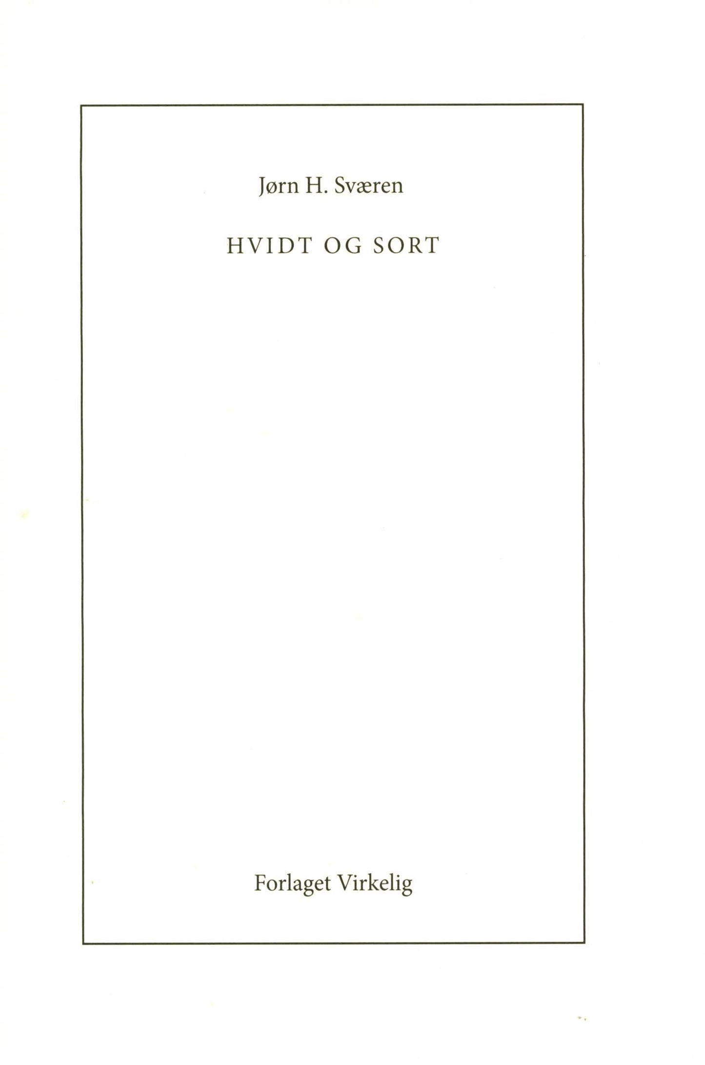 Hvidt og sort