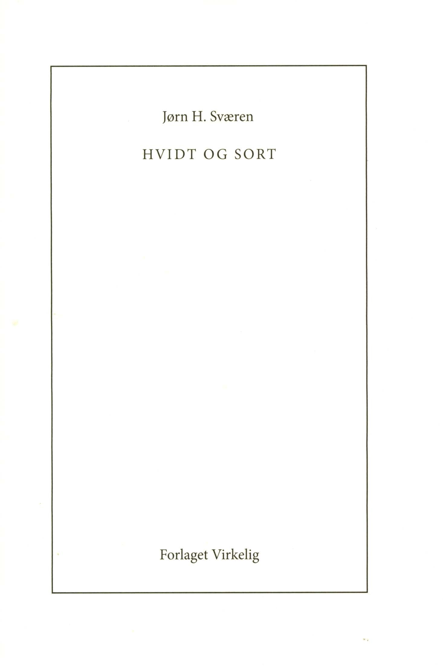 Hvidt og sort