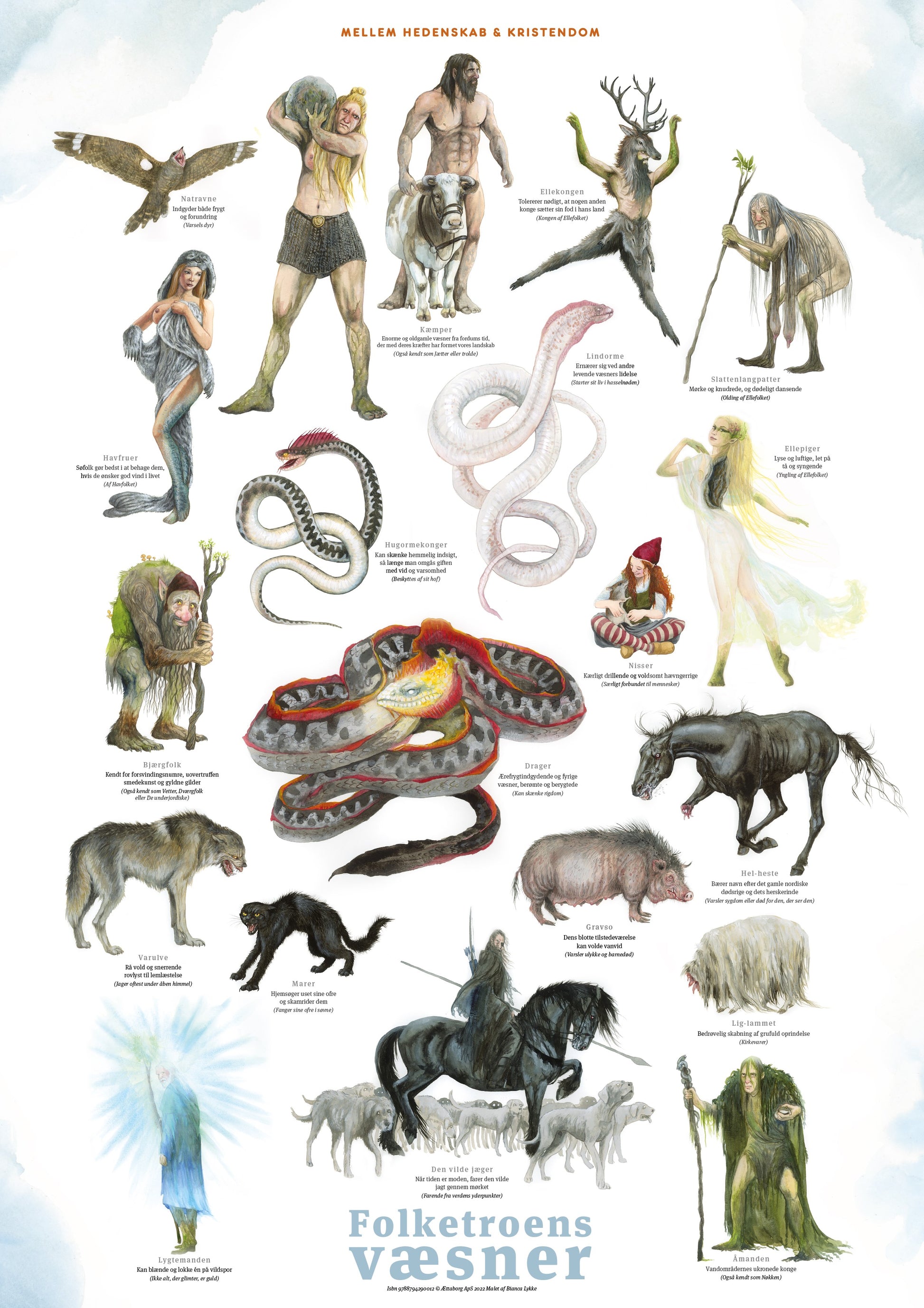 Mellem hedenskab & kristendom - Folketroens væsner: Plakat