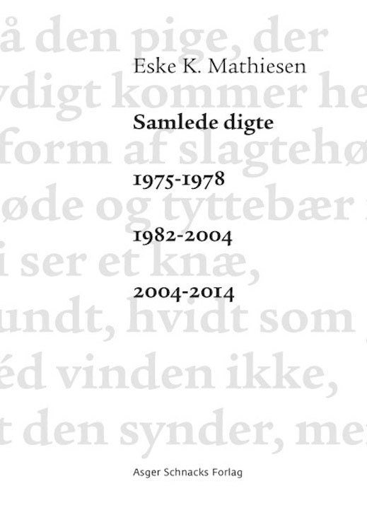 Samlede digte 1975-1978 1982-2004 2004-2014